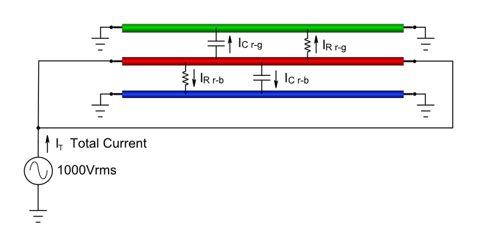 schematic showing total current